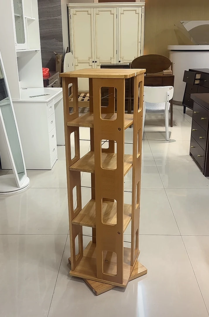 【清仓专属】全实木书架置物架陈列架展示架旋转书架架
