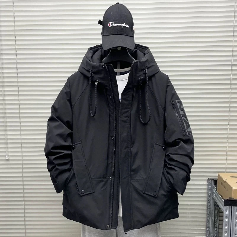 恩熙·韩版百搭连帽男款羽绒服外套863