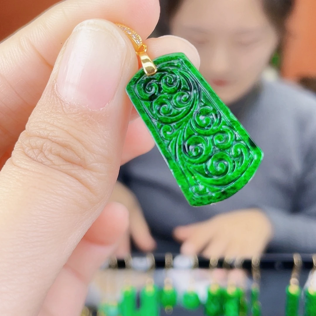 翡翠未镶嵌耳饰饰品