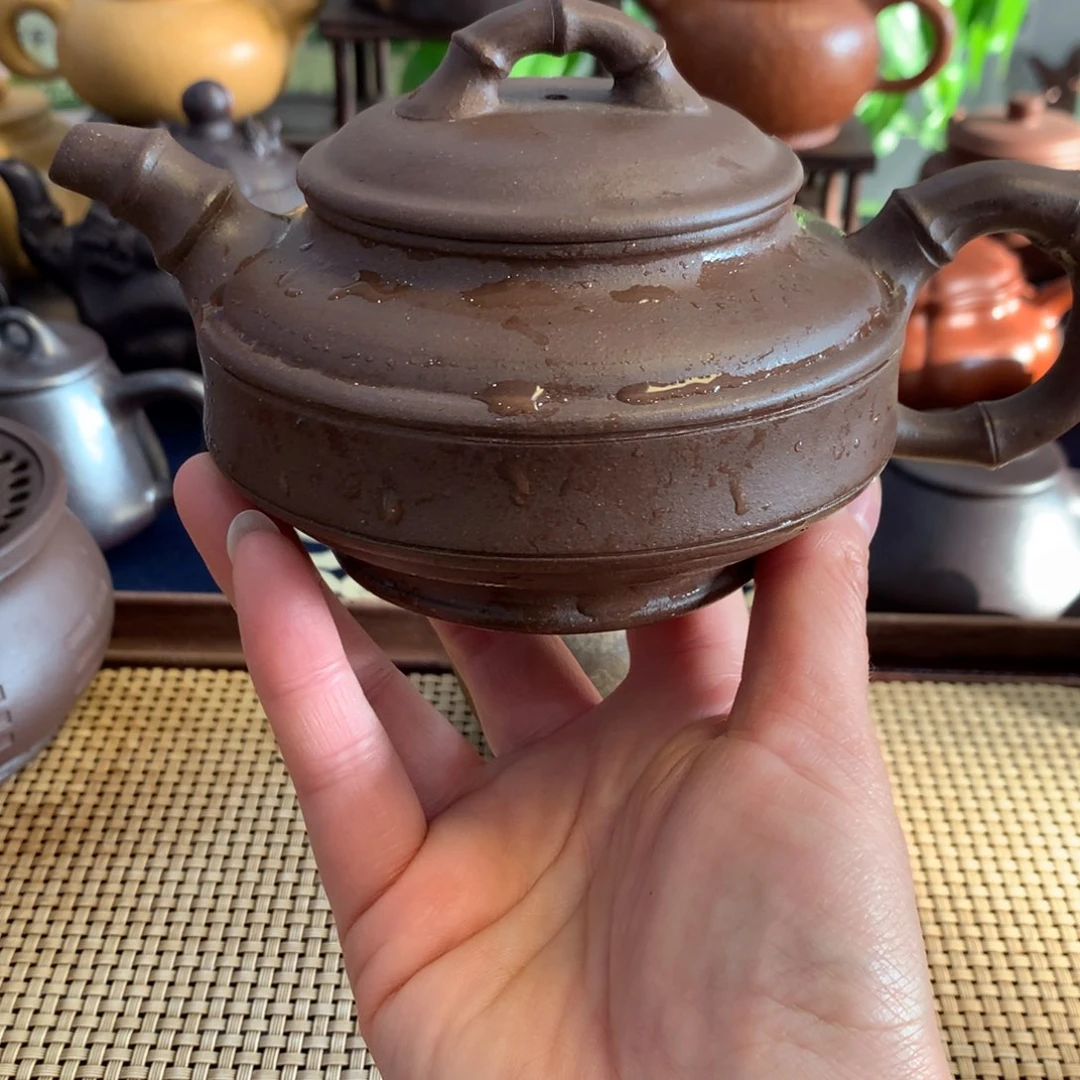 紫砂茶壶宜兴原矿紫泥300cc