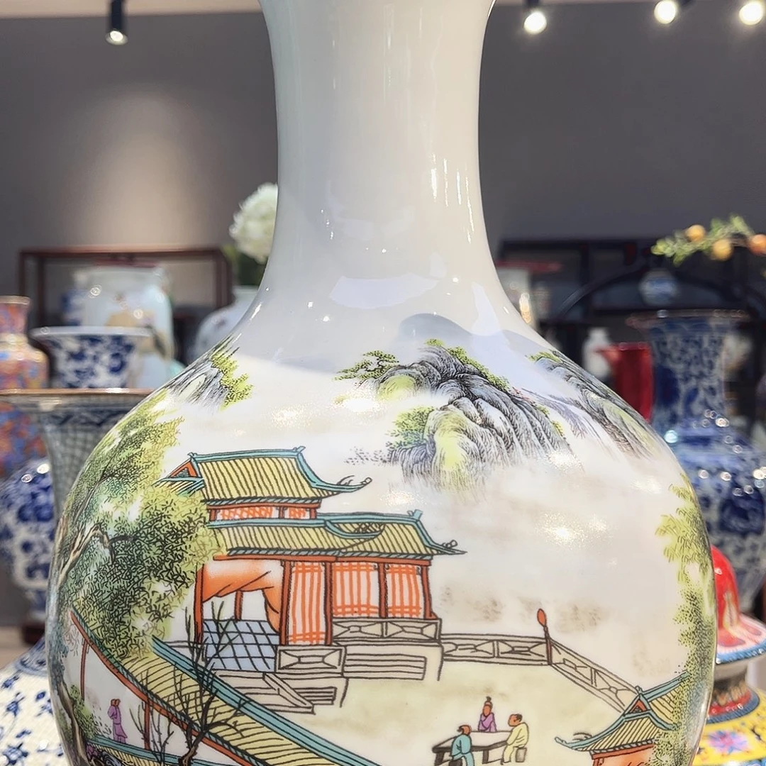 景德镇陶瓷花瓶35公分