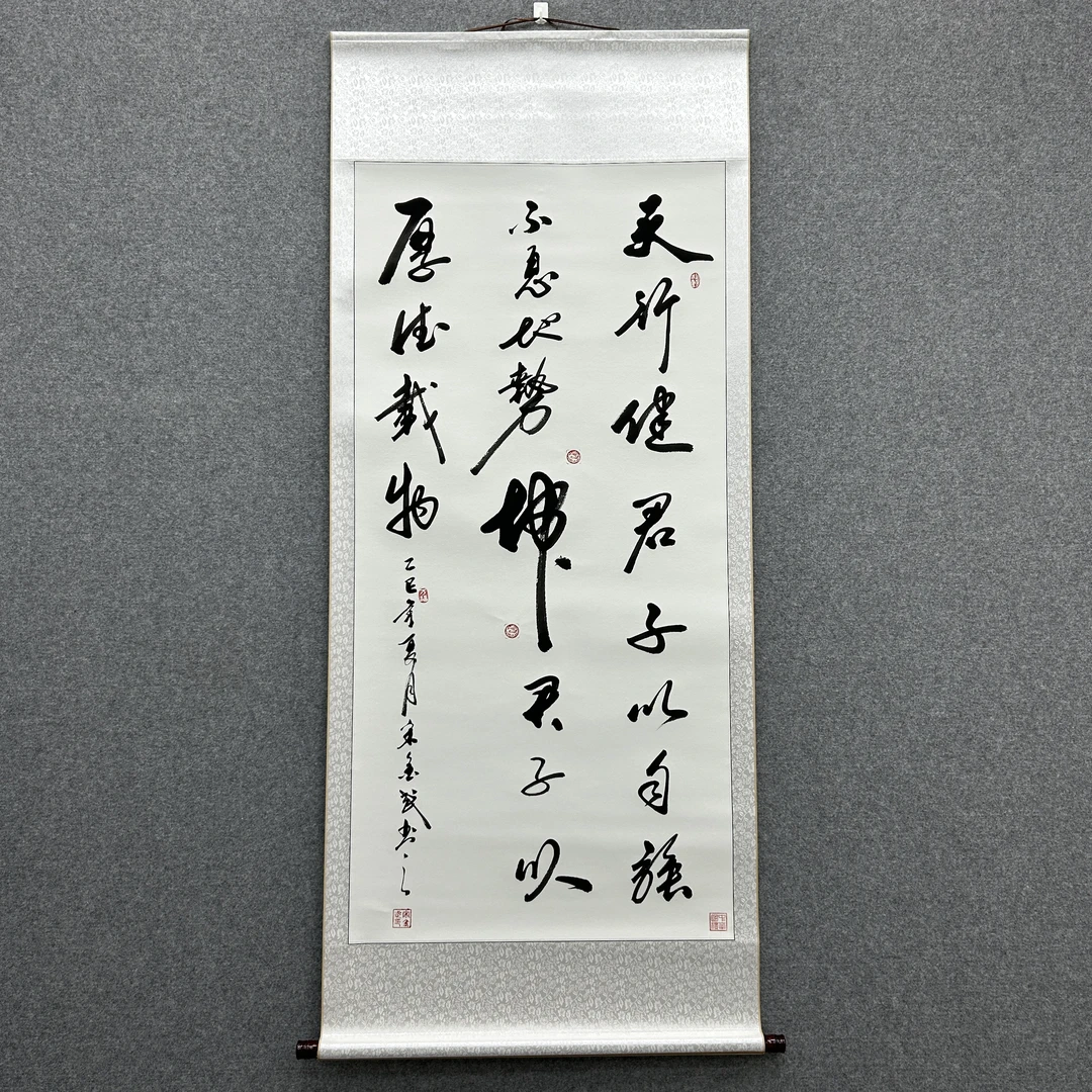 《天行健》四尺竖白宋金武老师手绘170cm*75cm
