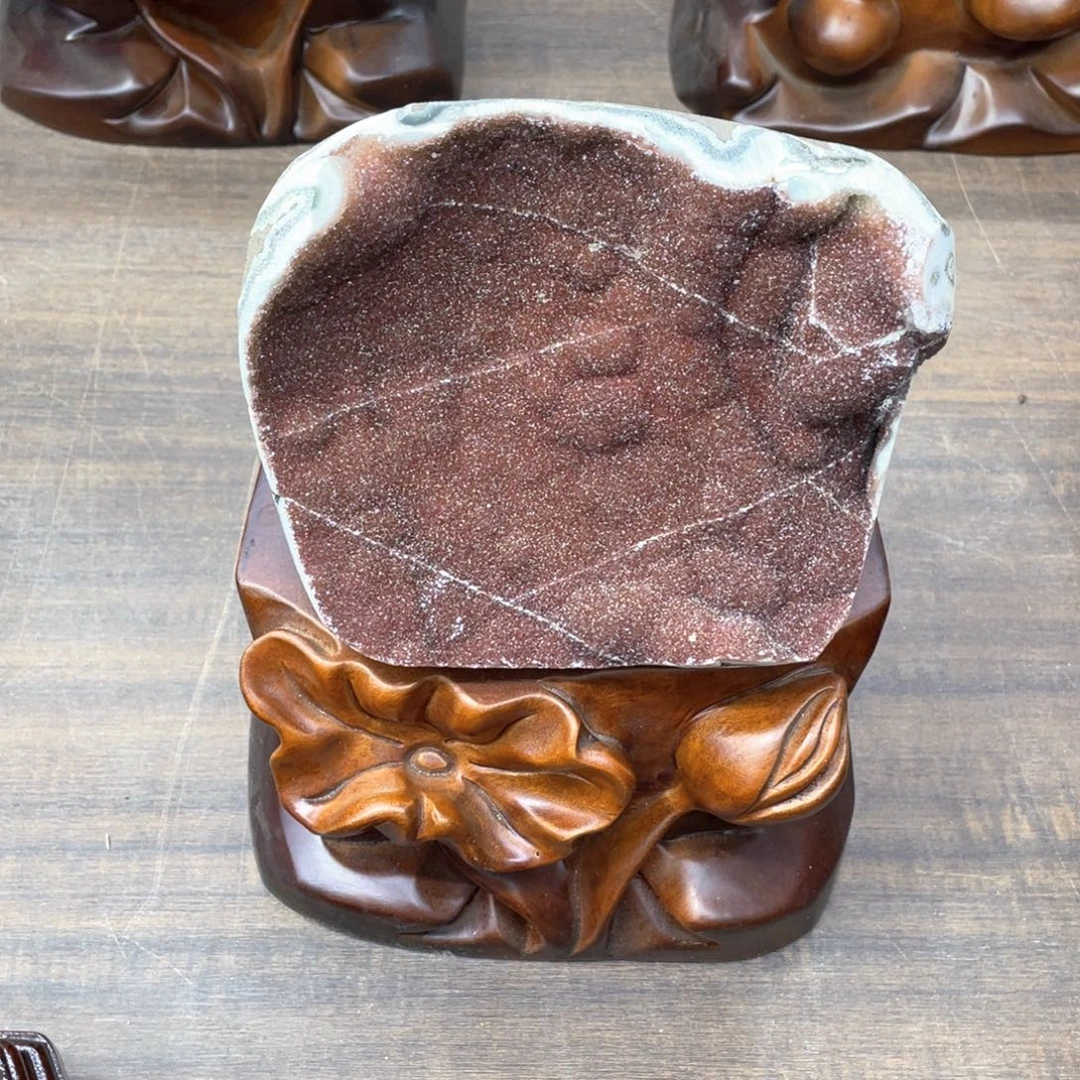 未镶嵌紫晶珠宝半成品捡漏