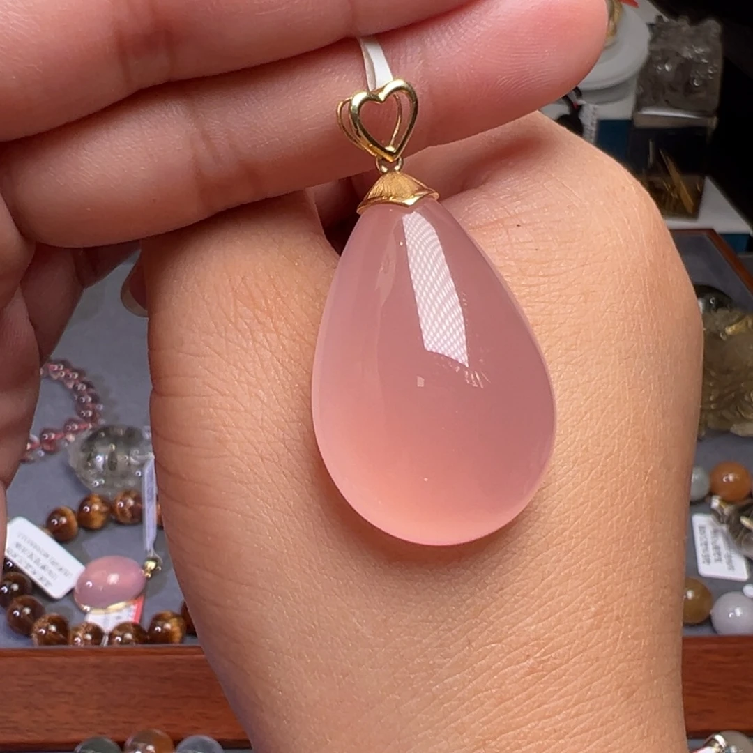 颈饰18K金镶嵌水晶JP52720