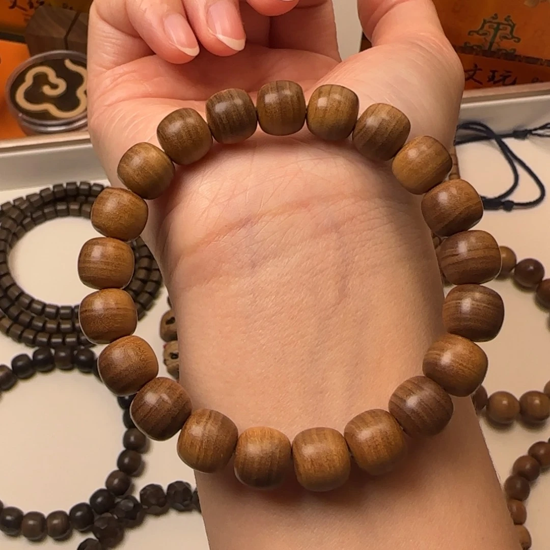 其他檀香木老山檀香焦糖横纹9.5×10×21颗