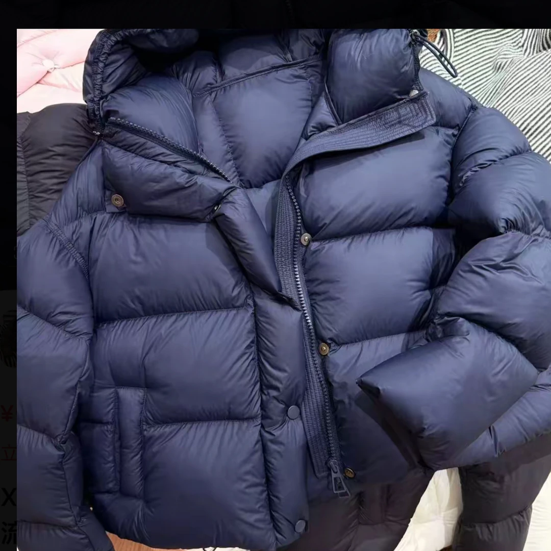 超软泡芙云朵羽绒服女短款90白鸭绒显瘦龟背网红洋气羽绒服女款