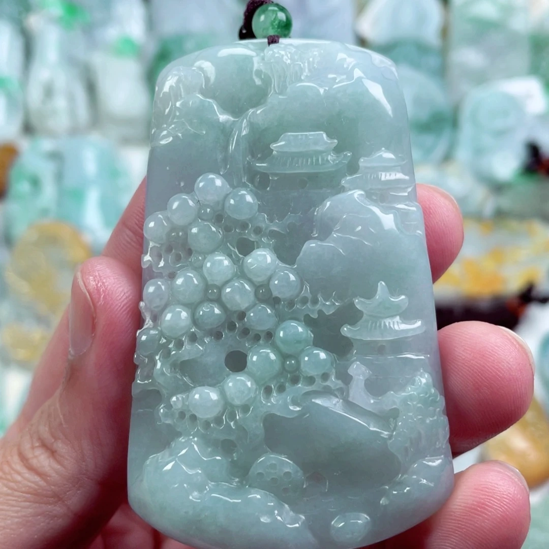 翡翠未镶嵌吊坠(不含链)