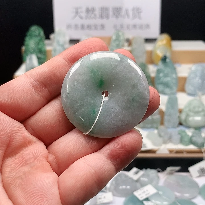 吊坠(不含链)未镶嵌翡翠64平安扣