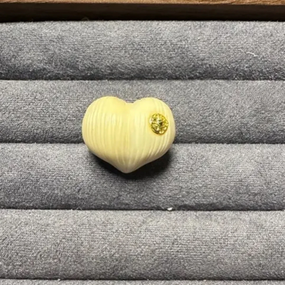 合金树脂吊坠 拉丝爱心屁桃散珠文玩手串配件时尚时尚手工素款