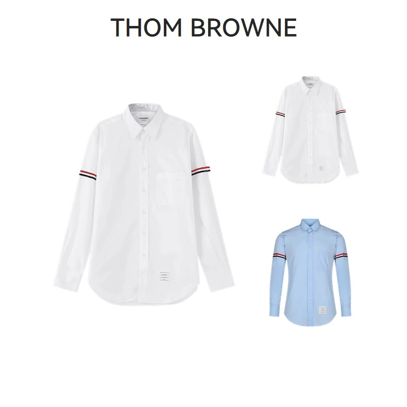 Thom Browne汤姆·布朗 男士经典款罗缎府绸长袖衬衫MWL150E 03113