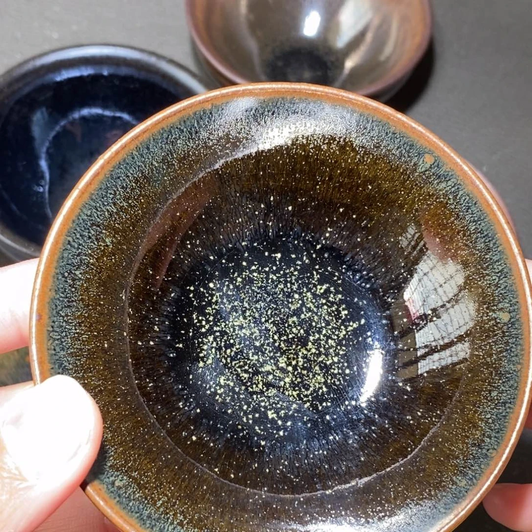 茶盏蓝*建盏主人杯一只