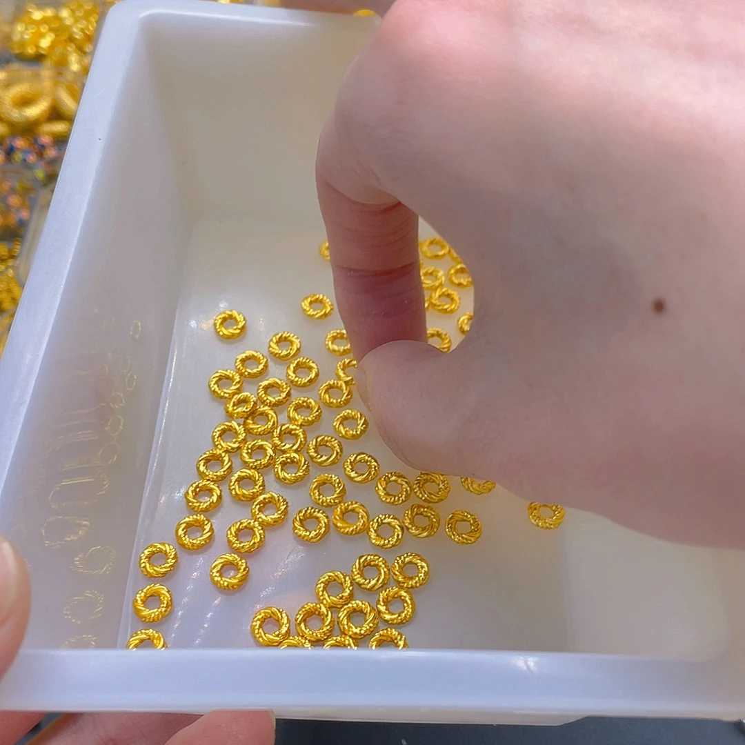 锆石铜合金麻花圈7mm10颗