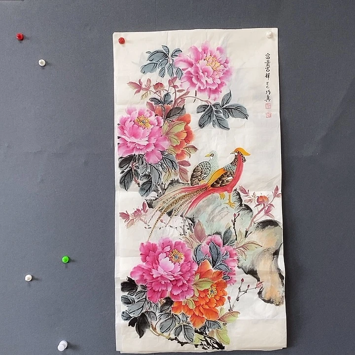 国画石巧珍手绘作品欣赏50.100