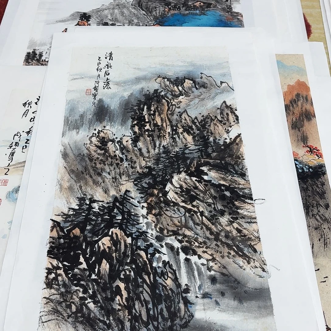 国画四尺四开手绘作品