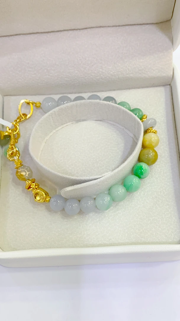 【雅嘉珠宝】S925银翡翠手链