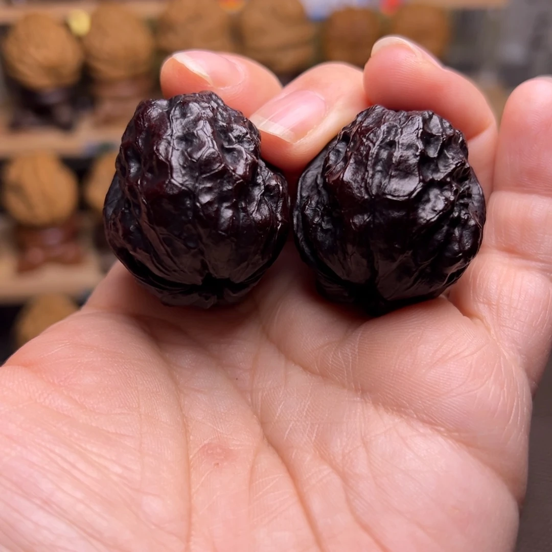 文玩核桃把件69w七彩金玉满堂36尺