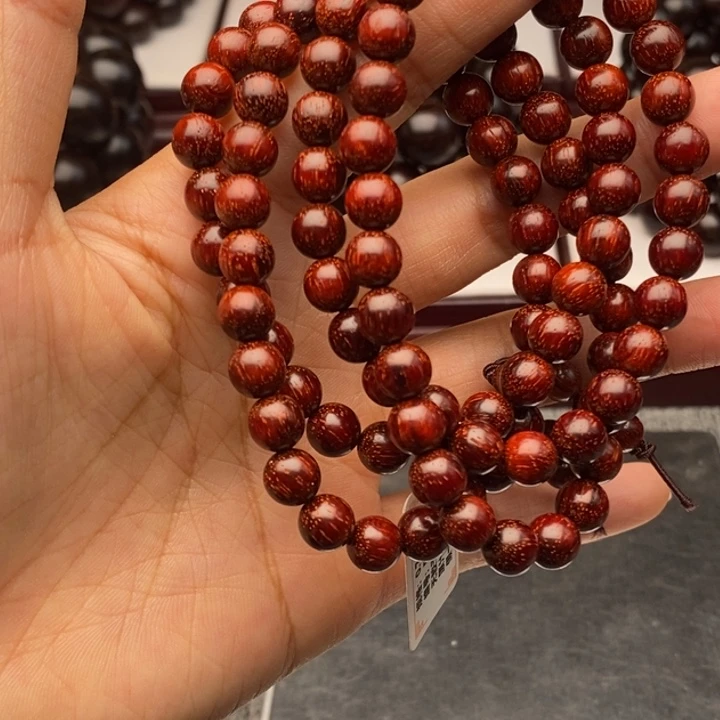 小叶紫檀手串/手链0.7原汁原味高油密老料108特价