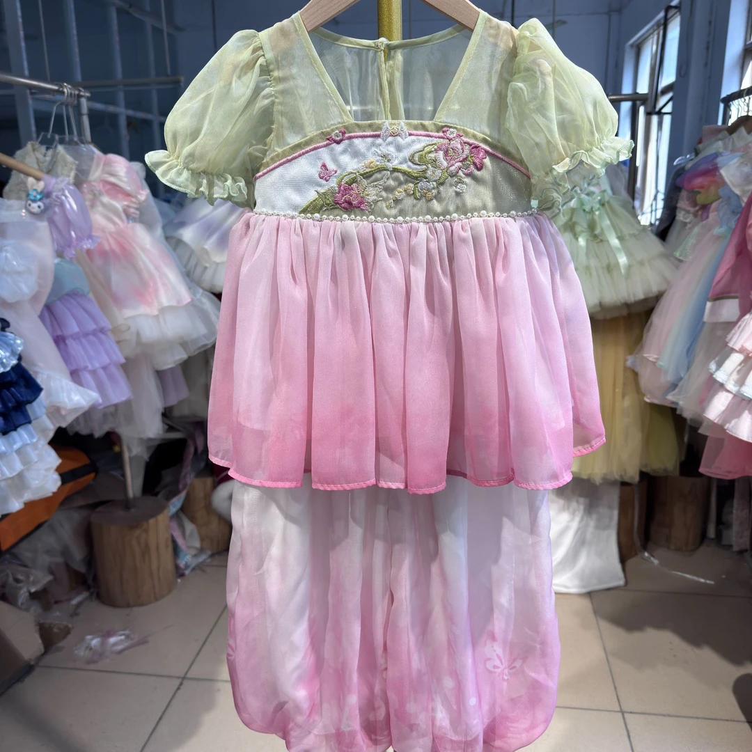 ***蝴蝶花套装夏季新款洋气古风套装仙气