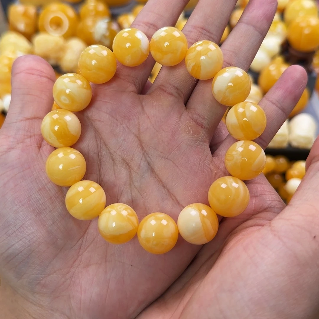 琥珀未镶嵌珠宝奇石16mm同料