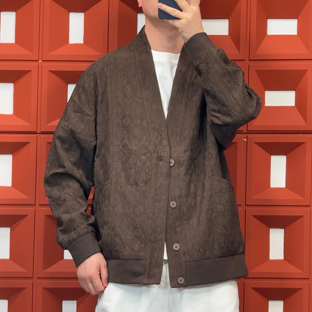 HK&NB x 复古民主风 春秋新中式国潮中国风百搭宽松休闲开衫外套