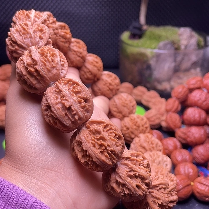 有***会手串文玩核桃满天星磨盘30