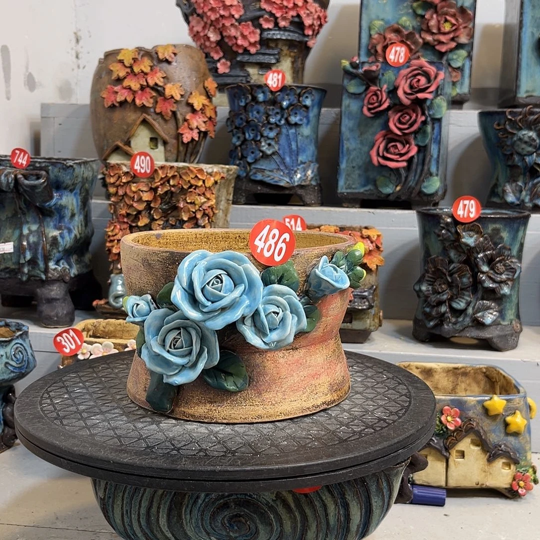 微瑕486 号陶然花器手工花盆