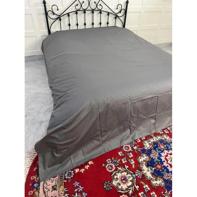 -粉丝福利-福利品新款纯色双人加厚灰色加厚床单家用-