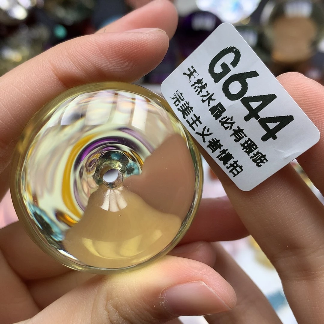 珠宝半成品水晶未镶嵌吊坠