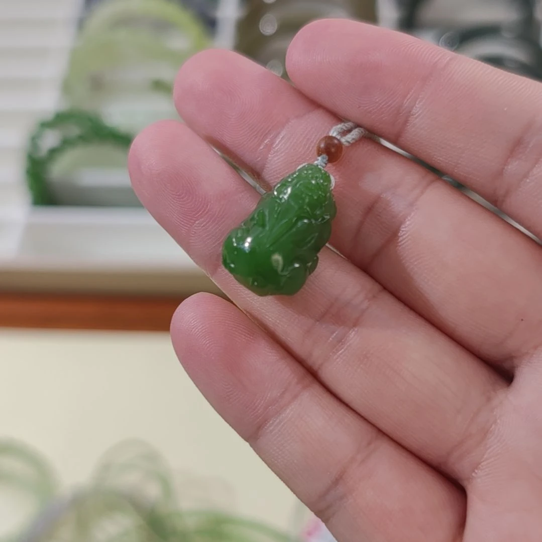 和田玉未镶嵌手链和田玉碧玉貔貅×1