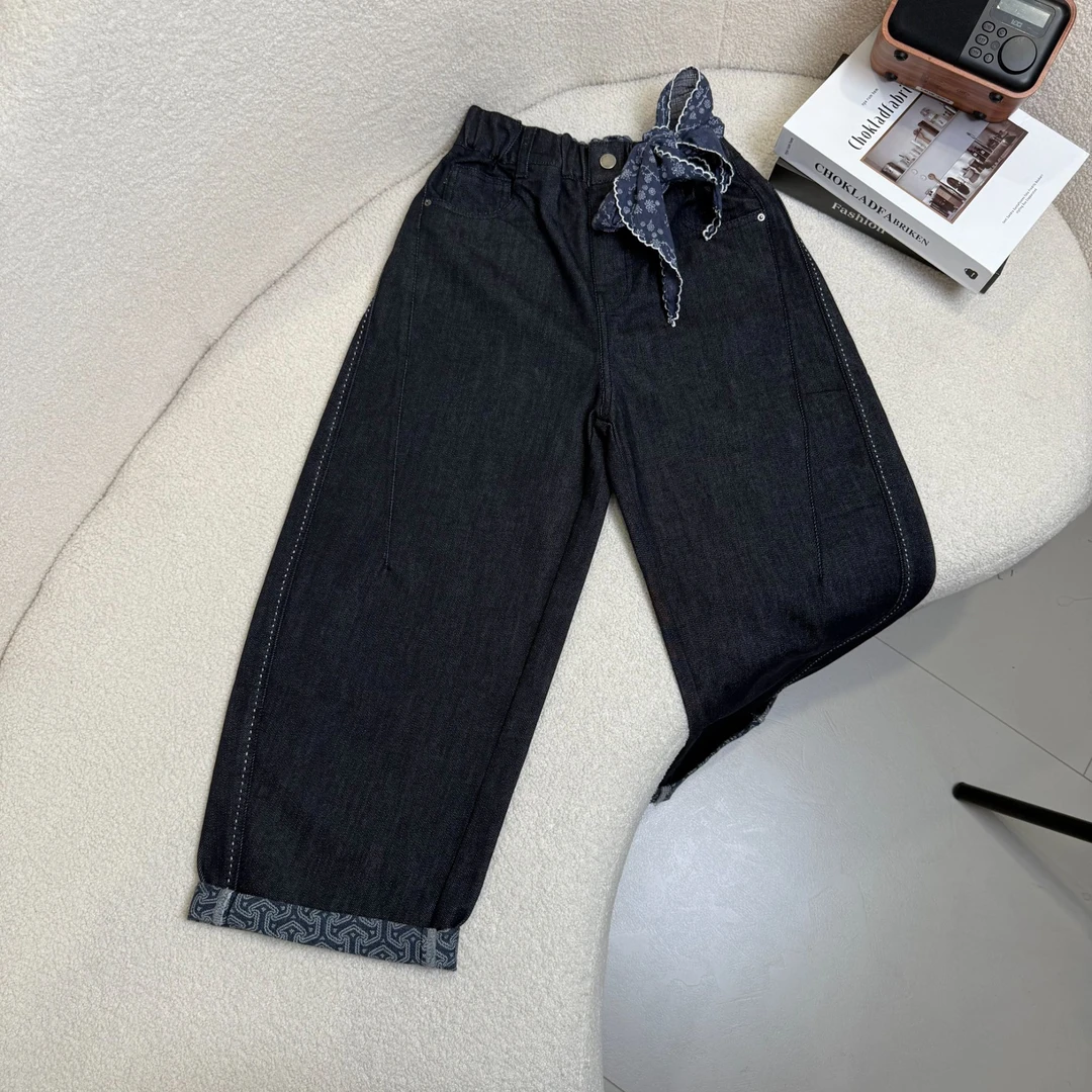 【2025秋款新品】青少年时尚韩版时髦百搭休闲牛仔裤H3050