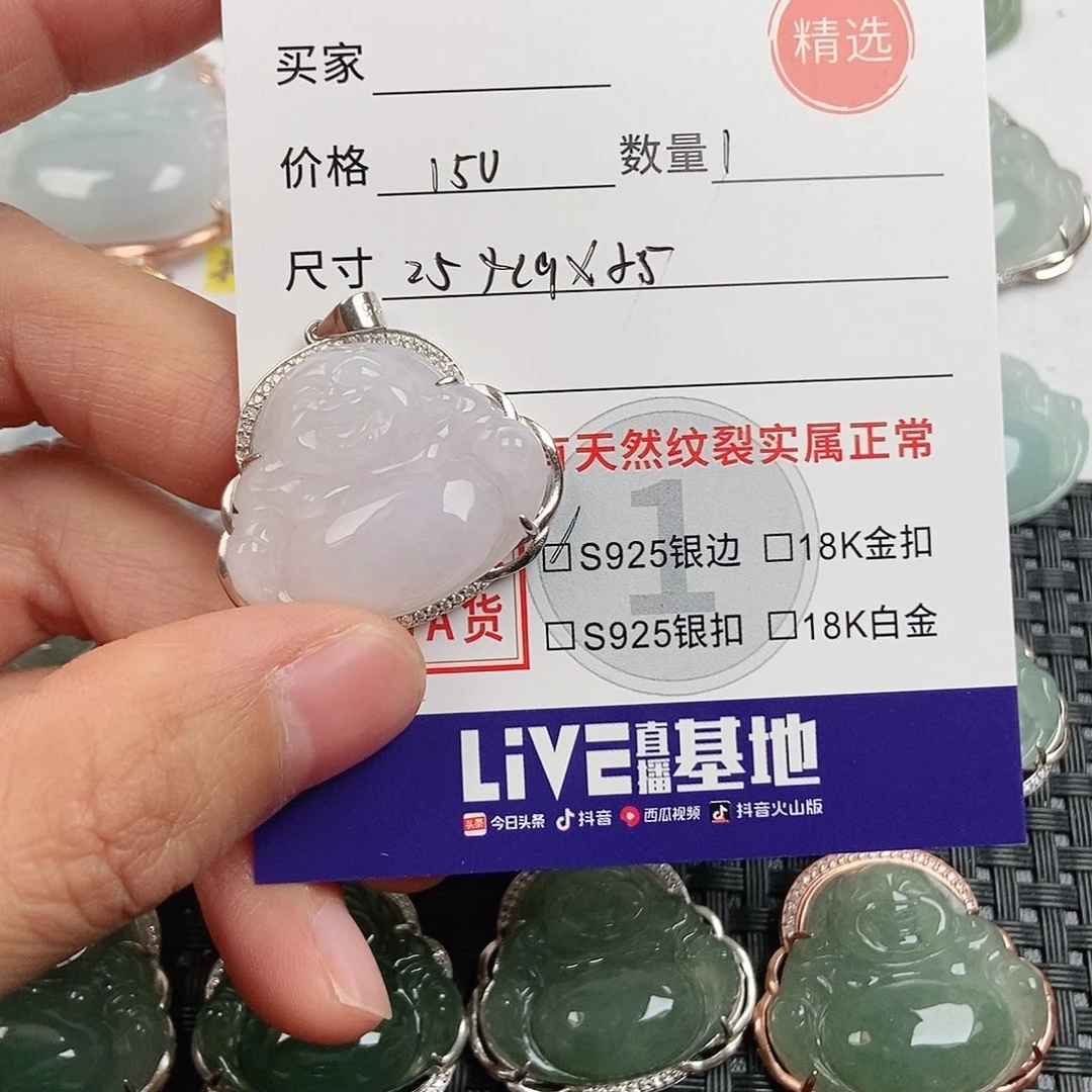 翡翠银S925镶嵌颈饰