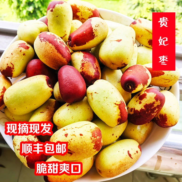 当季新鲜枣子脆甜红枣四川罗江贵妃枣产地直发5斤一箱送礼佳品