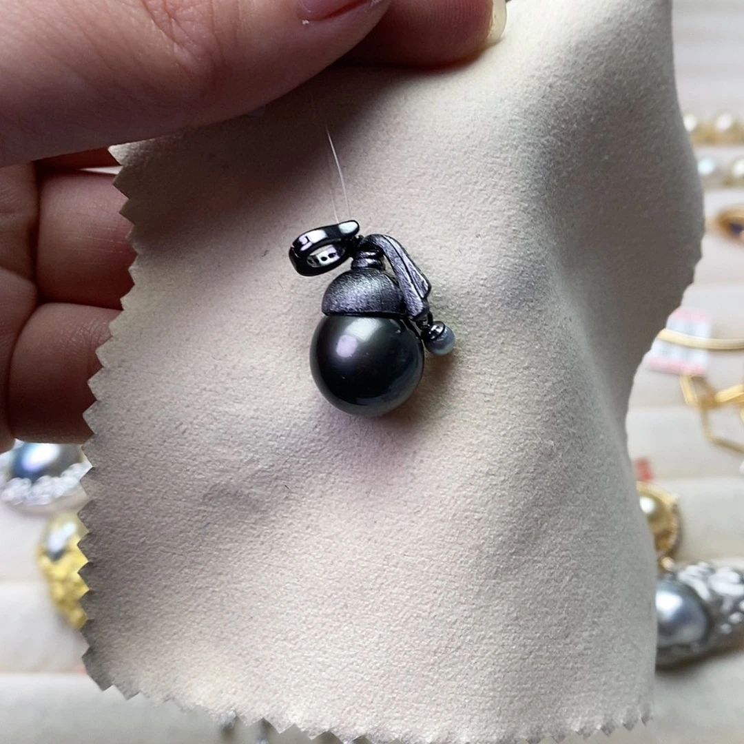 海水珍珠颈饰银S925镶嵌