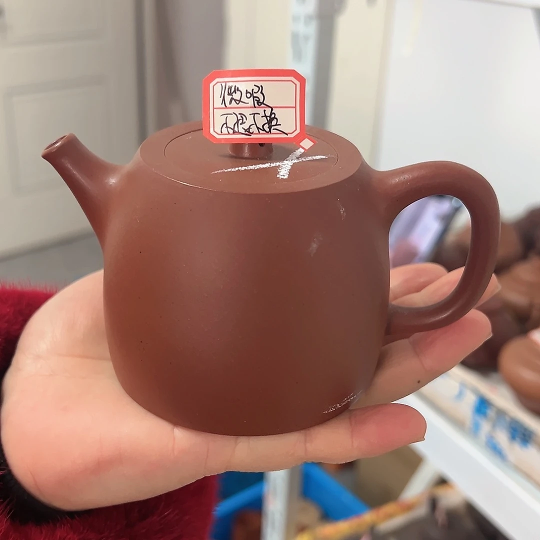 紫砂茶壶黄龙山原矿老红泥250