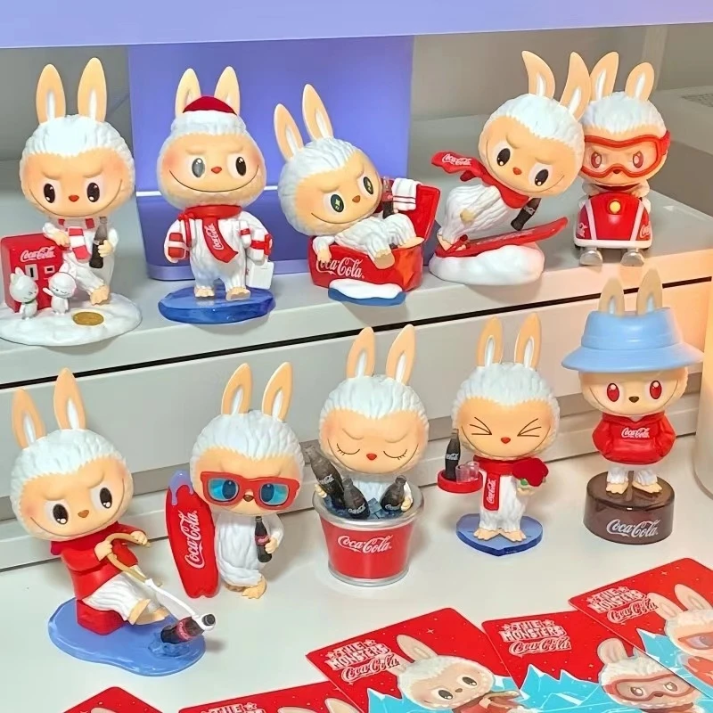 玛特泡泡泡泡玛特THE MONSTERS拉布布可口可乐系列手办labubu盲盒