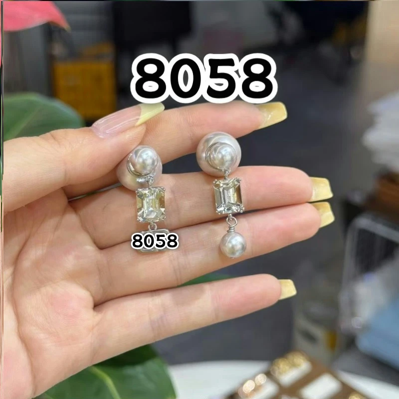 铜合金耳饰 8-8058时尚气质百搭耳钉耳饰ins潮2025新款小众气质