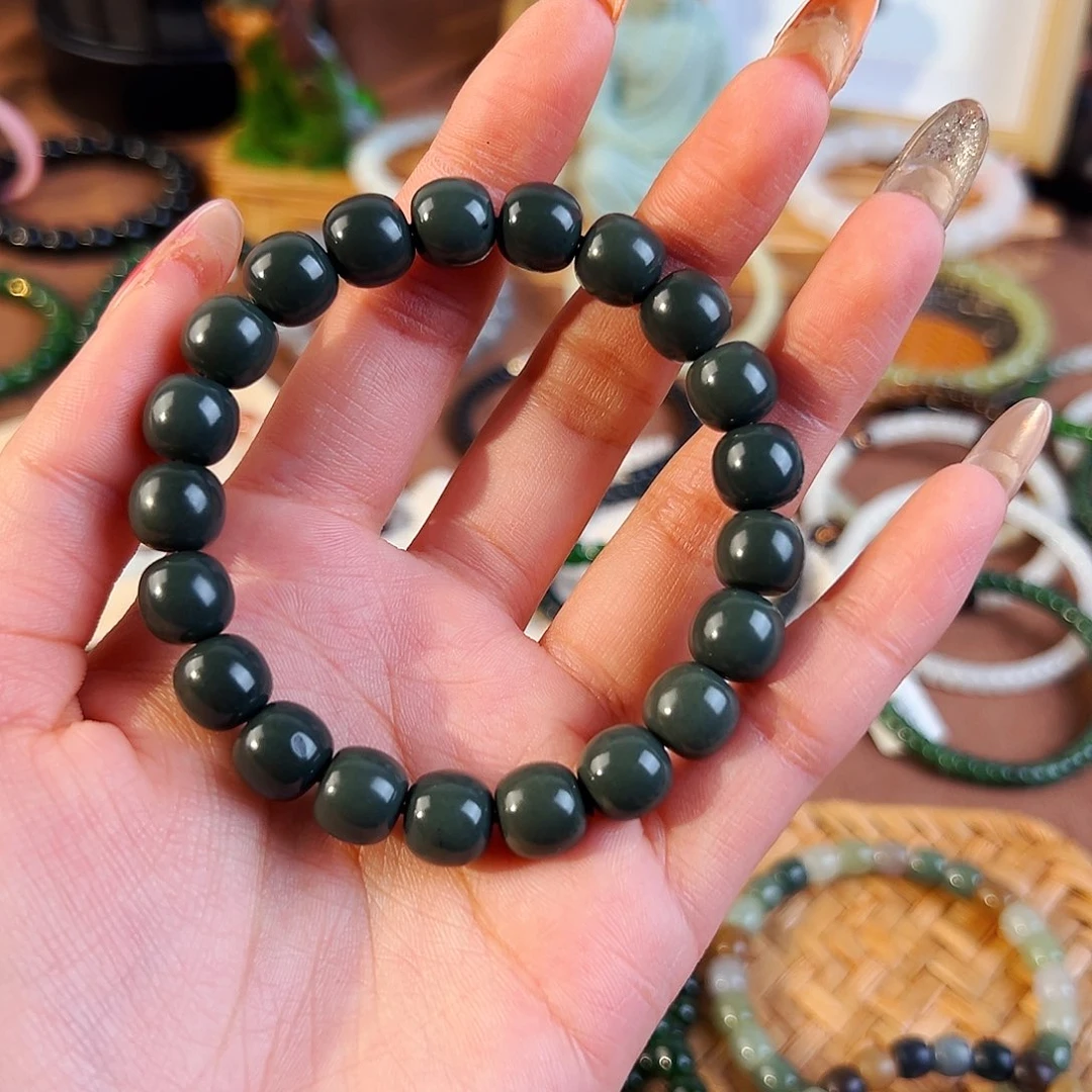 和田玉未镶嵌手串