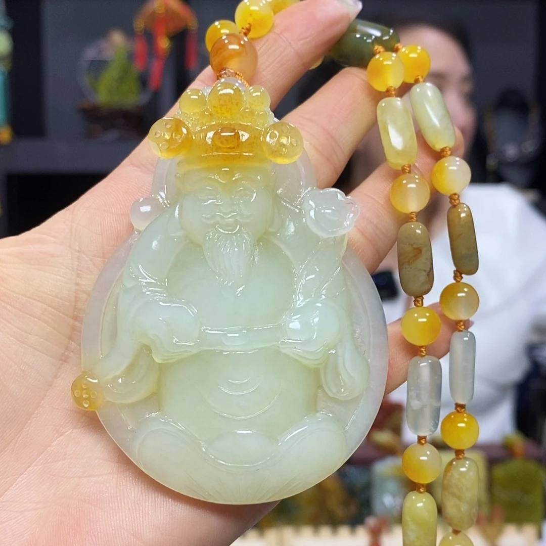 岫玉未镶嵌挂件吊坠