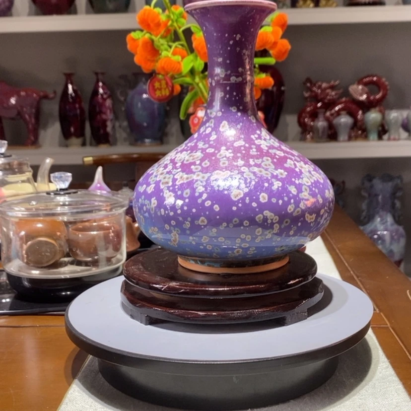 【闪购商品】瓷片碧**烟钧瓷艺术作品……