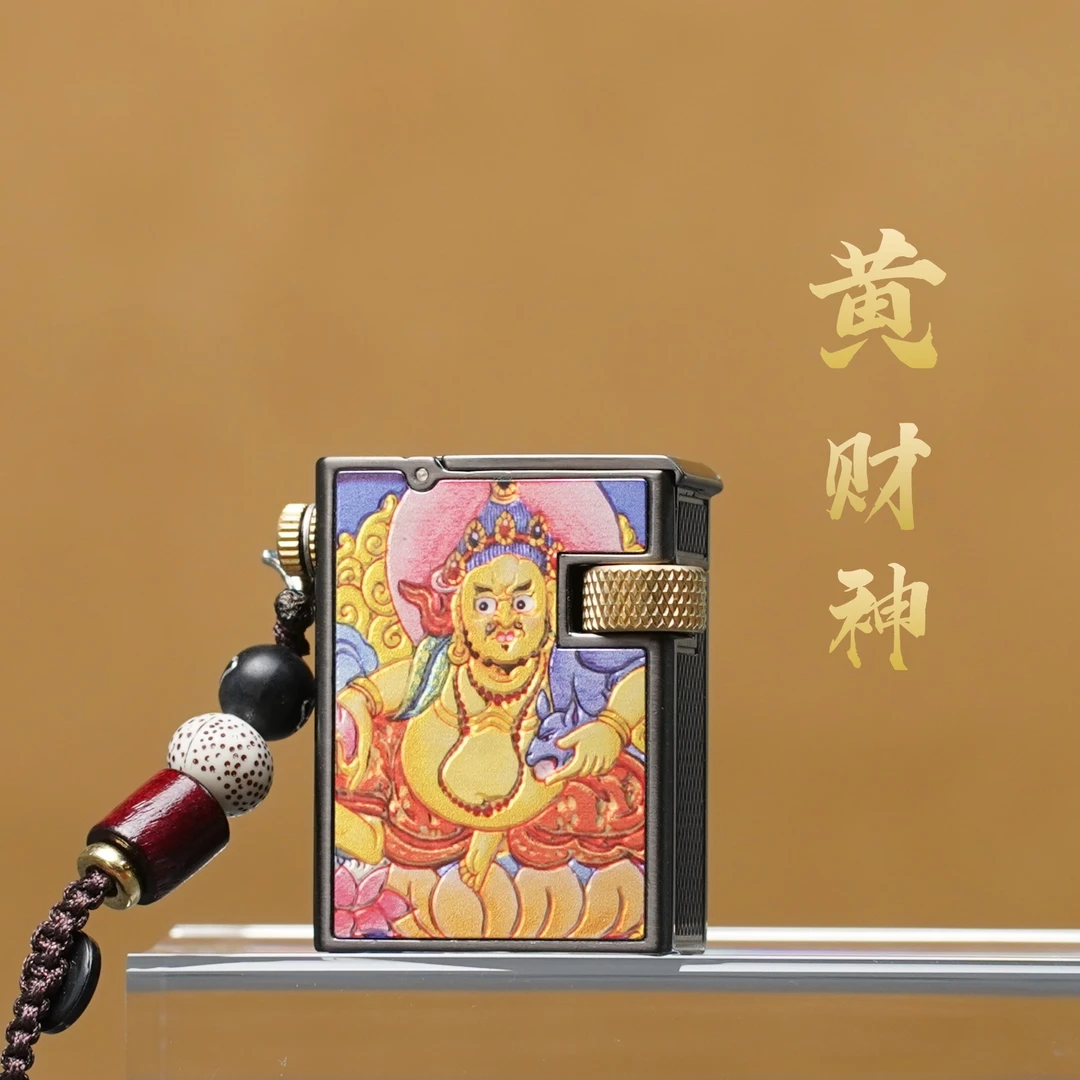 ZORRO佐罗黄财神迷你自动弹跳打火机858创意打火机小精致男士礼物