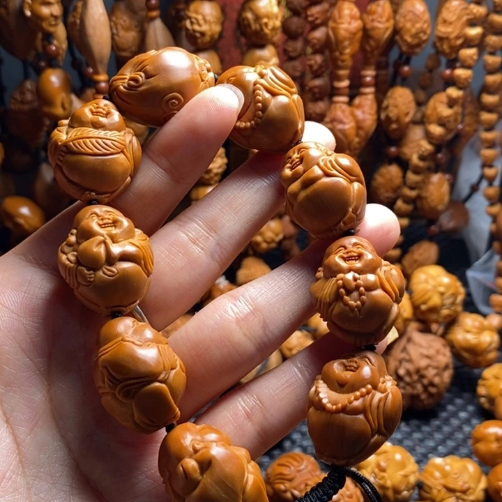 吊坠橄榄核八宝弥勒