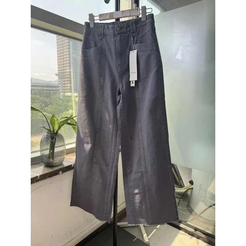 百家灰色牛仔裤8315