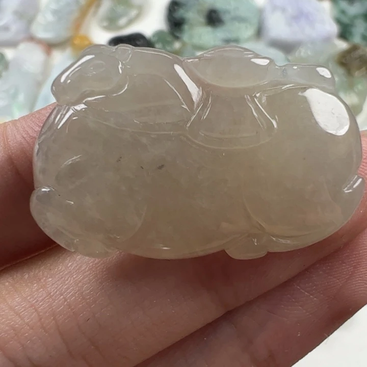 翡翠未镶嵌颈饰114天然翡翠31/19/5