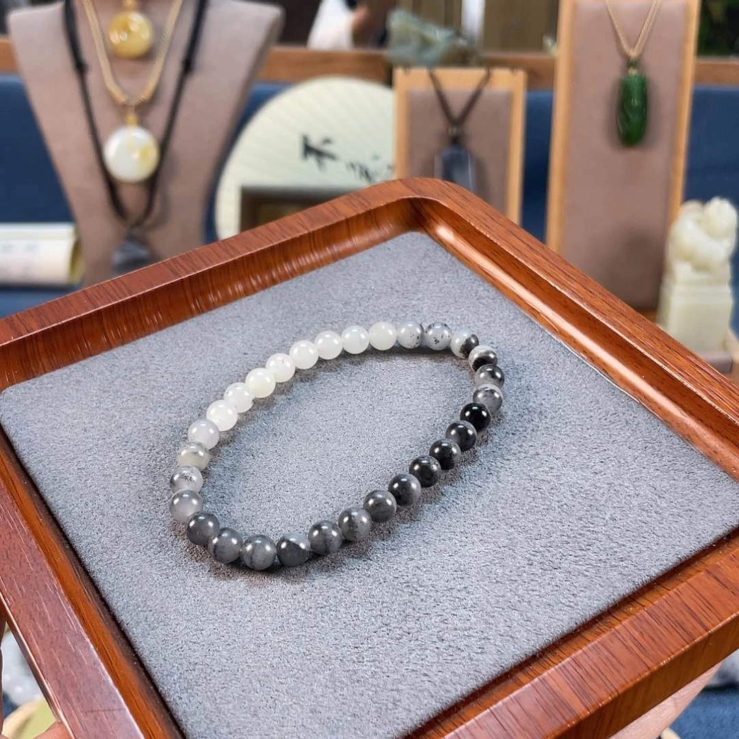 和田玉手串未镶嵌