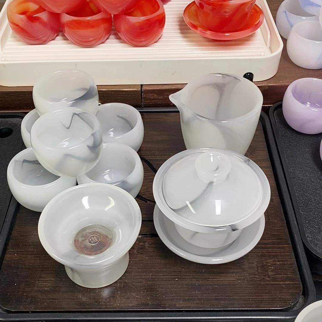 高端琉璃茶具套装