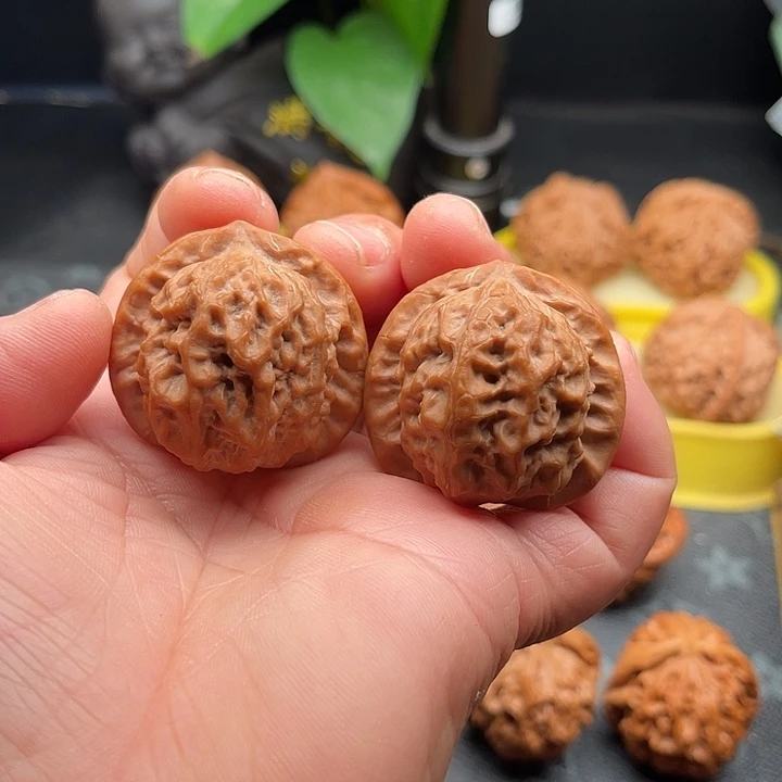 把件文玩核桃全品瓷鸭娃边38肚38