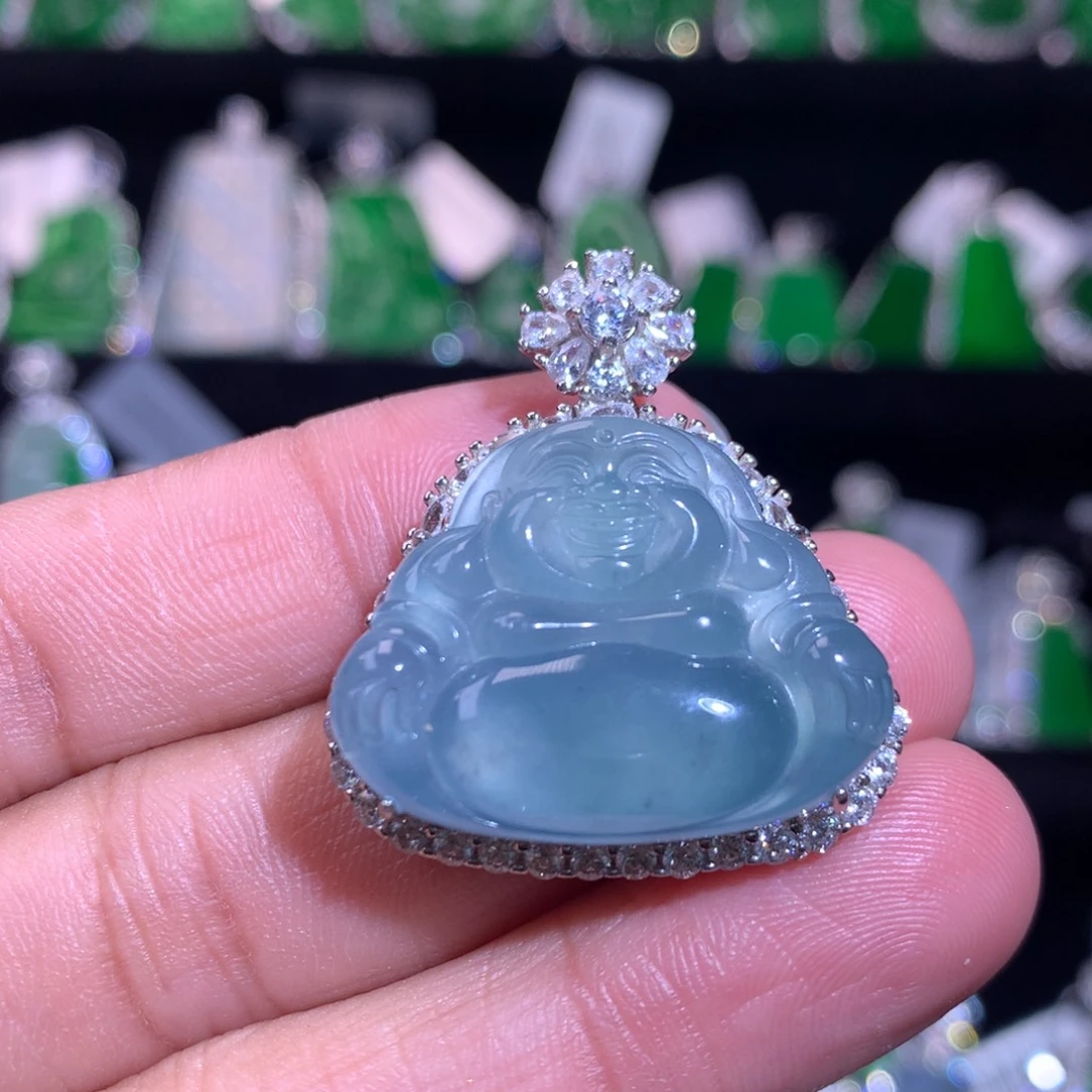 【闪购商品】颈饰银S925镶嵌翡翠