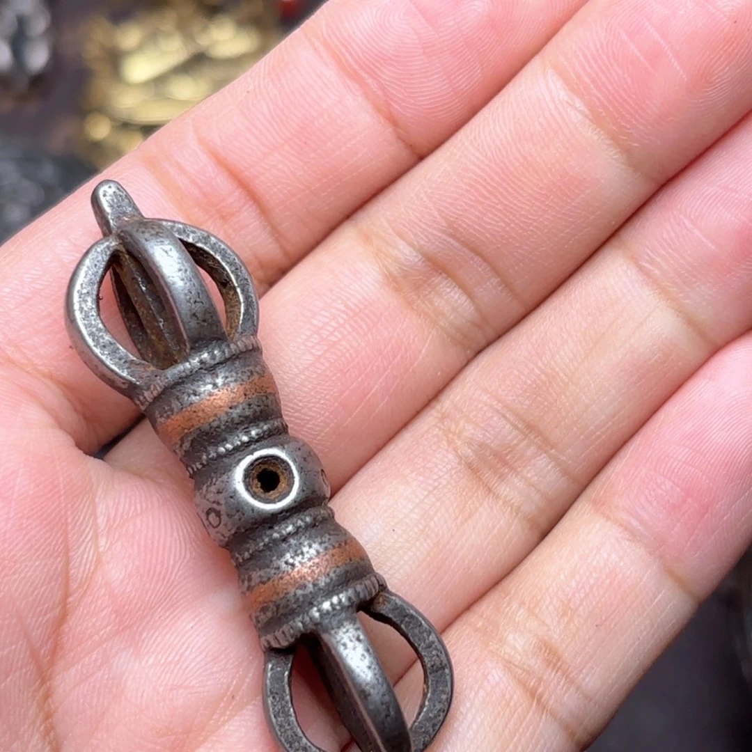 隔**叔铜星月菩提吊坠项链