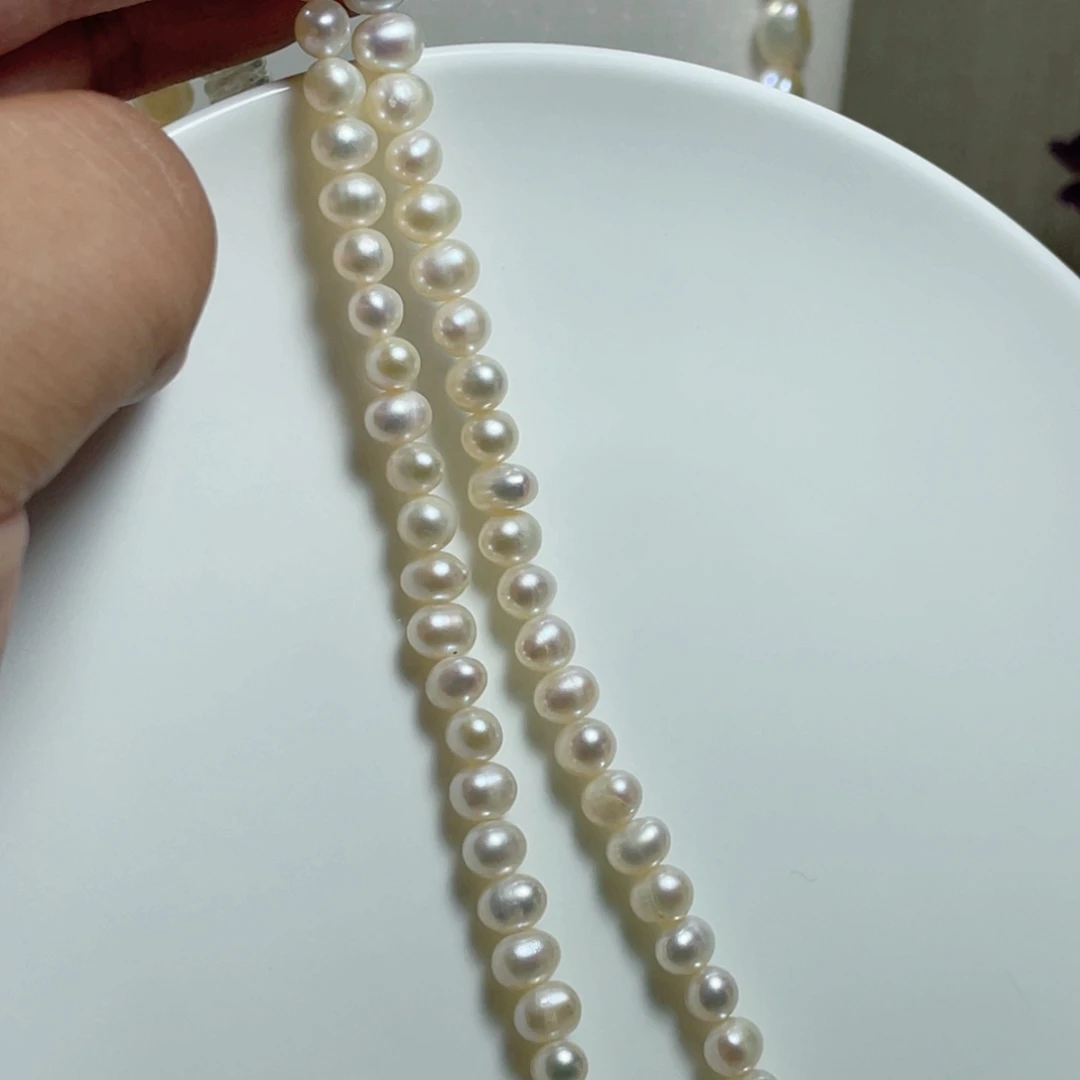 淡水珍珠14K金镶嵌颈饰