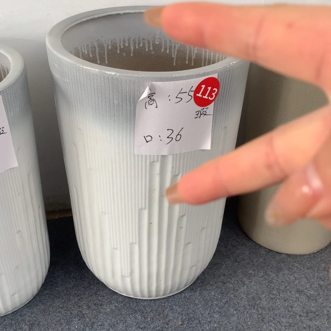 高温陶瓷花盆微瑕